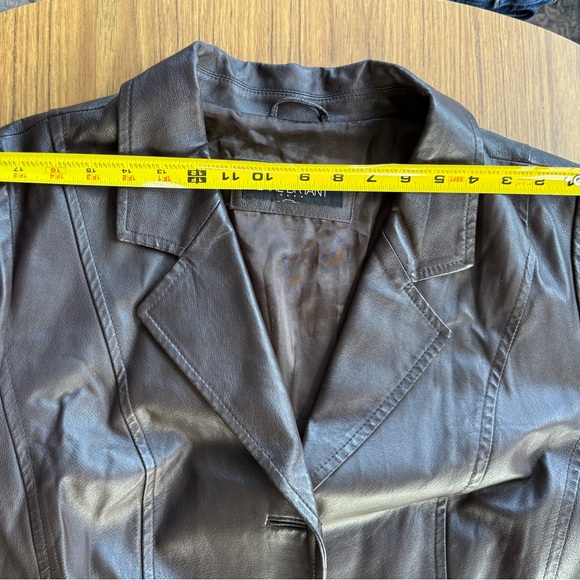 Lane Bryant Brown Leather Jacket Blazer 2X - Picture 5 of 8
